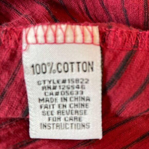 Habitat oversized abstract striped berry top w/pockets fits M or L - Picture 6 of 7